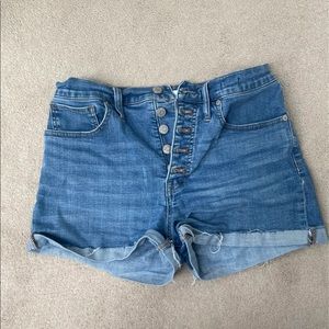 Madewell high waisted Jean shorts